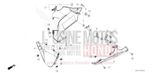PANNEAU INFERIEUR CBR650RAP de 2023
